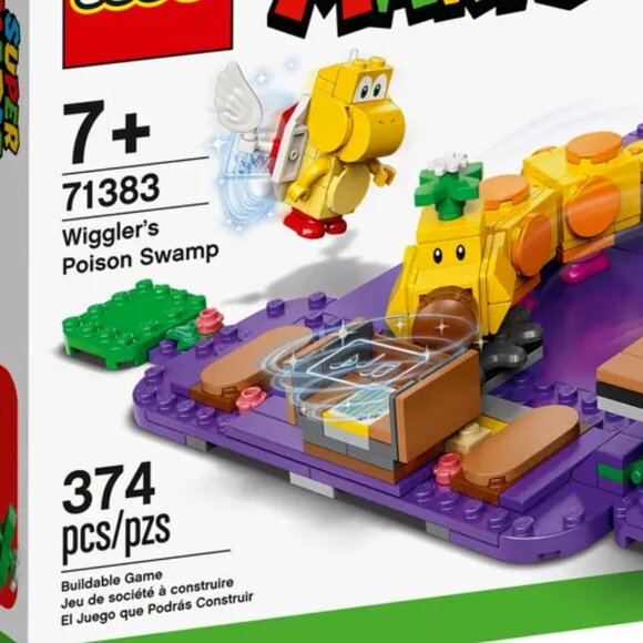 Brand New Lego Super Mario Wiggler's Poison Swamp Expansion 71383 - Picture 2 of 9